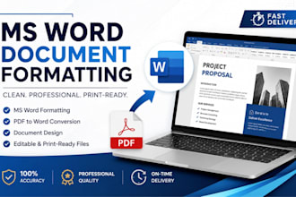 do ms word document formatting, convert pdf to words, document design
