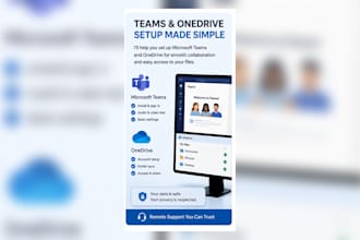 set up outlook microsoft 365 teams and onedrive remotely