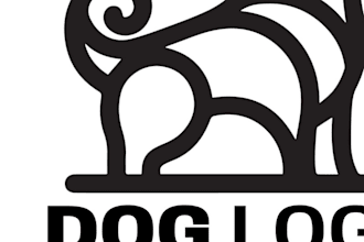 design amazing mascot cartoon logo for your dog