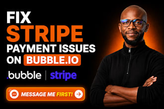 fix and setup stripe payment gateway on ai website, bubble io app, lovable