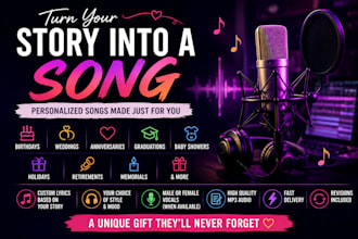 create a personalized custom song for any occasion