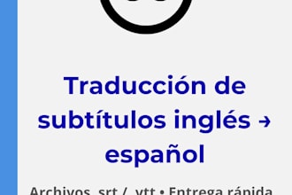 translate subtitles from english to spanish