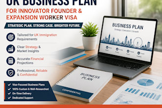 write a business plan for UK innovator founder or expansion worker visa