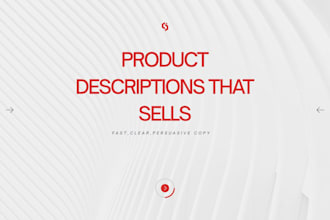 write compelling product descriptions that sell