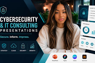 cyber security presentation IT  consulting cloud powerpoint saas pitch deck