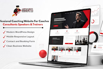 design wordpress website for coach consultant speaker and trainer