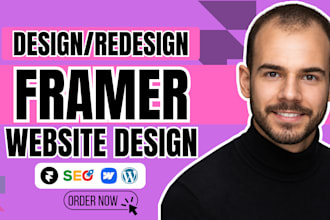 fix framer website, redesign responsive landing page, convert figma to framer