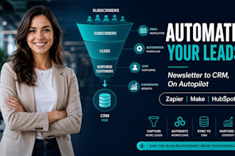 automate your newsletter with zapier make and hubspot for lead nurturing