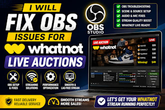fix obs issues for whatnot live auctions