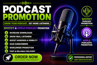 promote your podcast on spotify and apple podcasts
