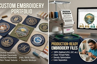 digitize your logo for embroidery dst pes files
