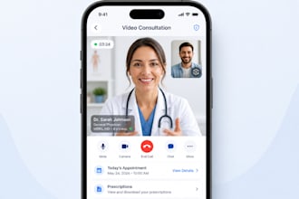 develop a professional telemedicine medical app in react native and node