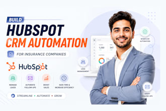 build hubspot crm automation for insurance companies
