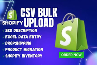 do shopify product upload CSV import, optimize SEO, vendor supplier file