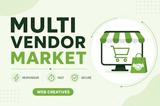 build multi vendor ecommerce marketplace website with dokan or wcfm