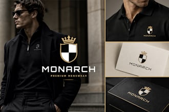 design a luxury clothing brand identity and fashion logo
