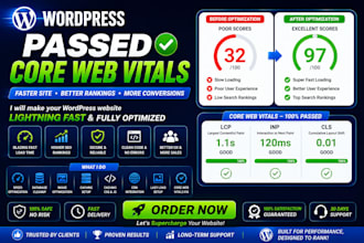 pass core web vitals lcp, cls, fcp, for wordpress speed optimization
