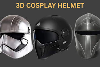 create custom pepakura cosplay helmets, masks and amor for 3d printing