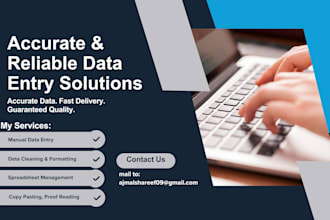 be your professional data entry specialist and excel expert