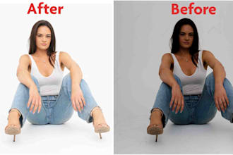 do portrait retouching and photoshoot retouching