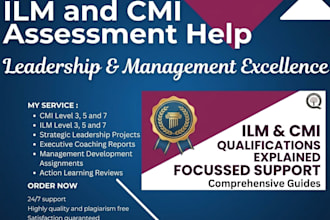 write ilm assessments and cmi units