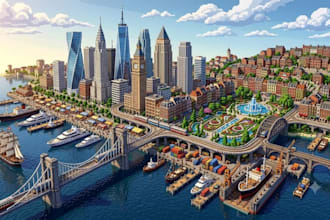 create custom minecraft city map survival adventure server spawn as your builder