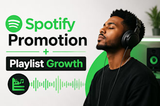 promote your spotify music with playlist pitching and organic music promotion