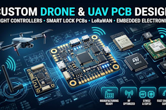 design drone pcb, flight controller, smart lock pcb lorawan and uav electronics