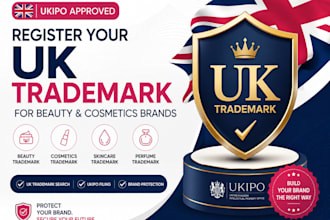 register your UK trademark for beauty and cosmetics brands with ukipo