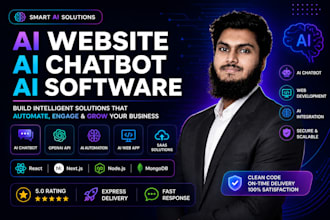 build ai website, ai chatbot, ai saas or openai gpt app