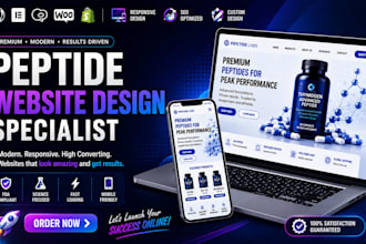 develop fda compliant peptide supplement website
