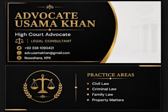 design modern, luxury and professional business card