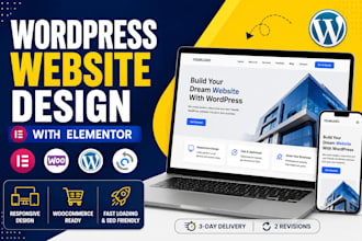 design a wordpress website with elementor