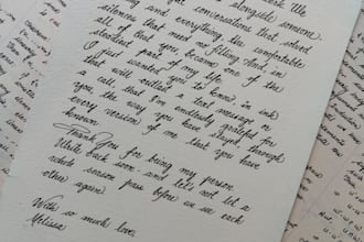write elegant custom calligraphy