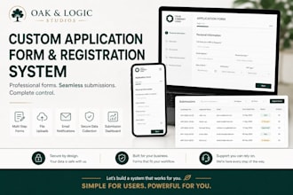 build a custom branded online application or registration form