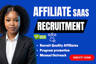 recruit saas affiliates with affiliate marketing and influencer outreach