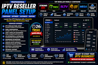 configure reseller panel, strong 8k, trex, sltv, lion ott, mega, reseller panel