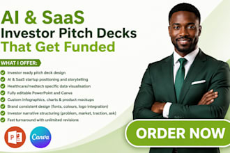 design ai investor saas healthcare presentation pitch deck design
