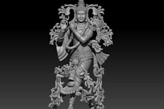 sculpted 3d human figurine,miniature,cnc statue,resin fan art,warhammer,creature