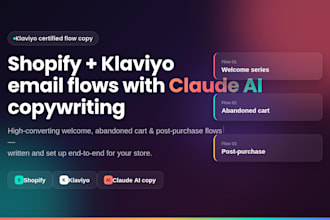 shopify klaviyo claude ai email marketing flows ai automation