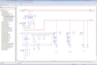 do freehand electrical sketch into the cad eplan drawing in 7days