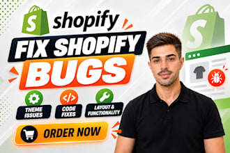fix shopify bugs, errors and theme issues
