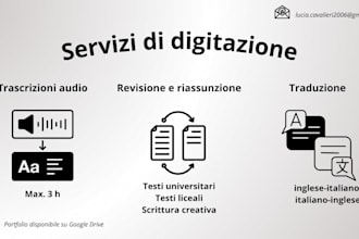 review, translate and transcribe for you