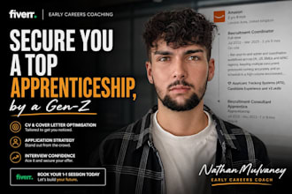 be your early careers advisor, apprenticeship support, CV review, mock interview