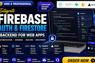 integrate firebase auth firestore backend react next js supabase vercel web apps