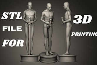 fix, create print ready stl file for 3d printing, cad model and product design