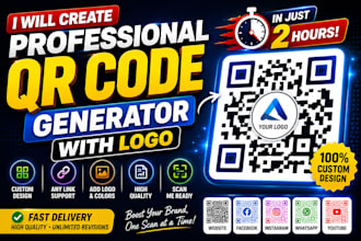 create professional qr code generator with logo in 2 hours