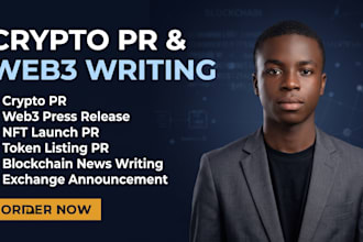 write a viral crypto or web3 press release for token, nft