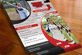 design a professional flyer, leaflet, or poster