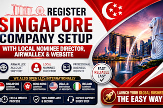 register singapore company with nominee director, airwallex and website